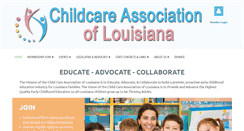 Desktop Screenshot of childcarelouisiana.org