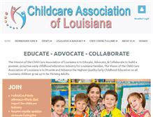Tablet Screenshot of childcarelouisiana.org